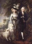 Thomas Gainsborough Mr.and Mrs.William Hallett painting